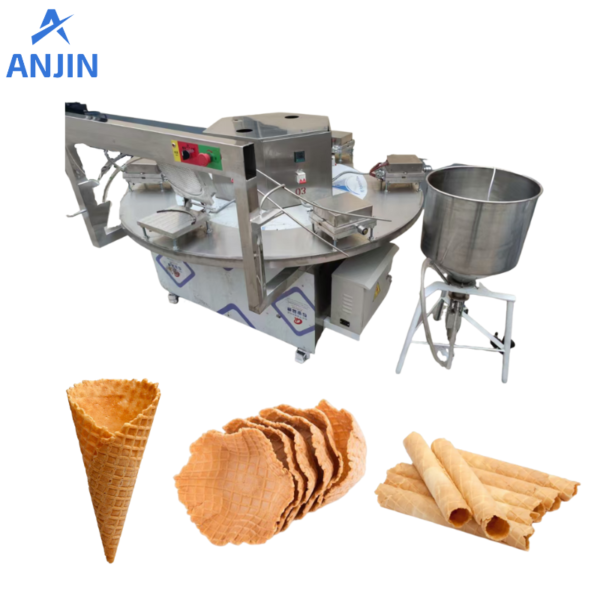 Semi-automatic Sugar waffle Cone Making Machine Electric