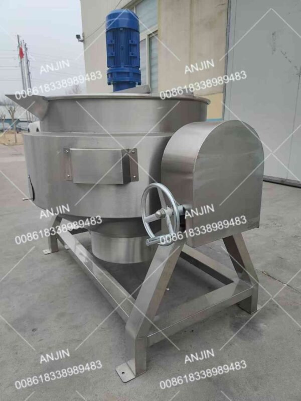 Automatic Gas heating Jacket cooking pot Jacketed Kettle with Stirrer for chilli sauce - Image 3