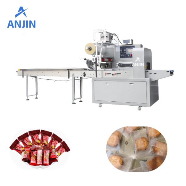 Automatic Pillow type flow packing machine for bread, instant noodle ,biscuits - Image 2