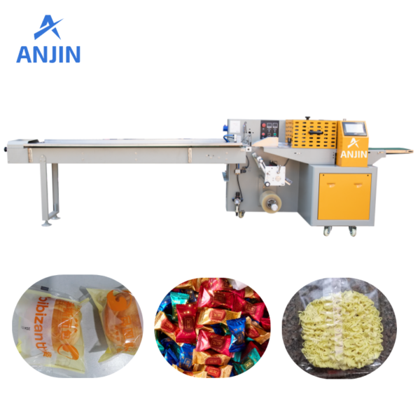 Automatic Pillow type flow packing machine for bread, instant noodle ,biscuits - Image 3