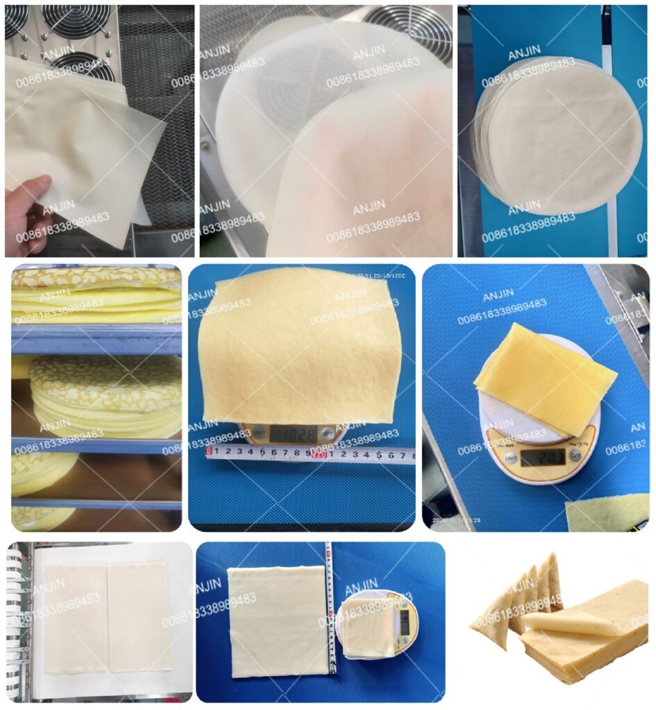 spring roll sheet making machine