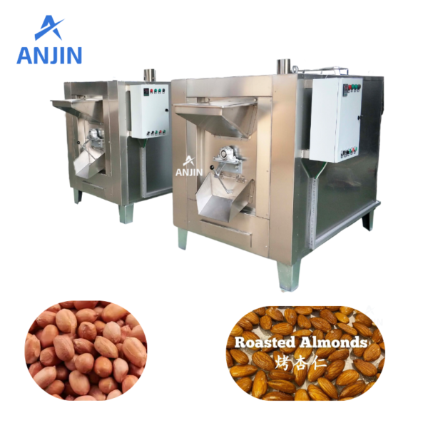 Automatic Drum type Peanuts Roasting Machine | Electric heating
