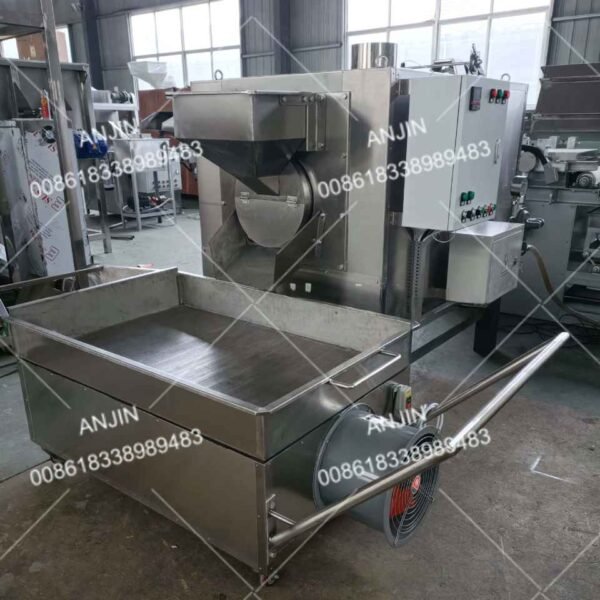 Automatic Drum type Peanuts Roasting Machine | Electric heating - Image 4