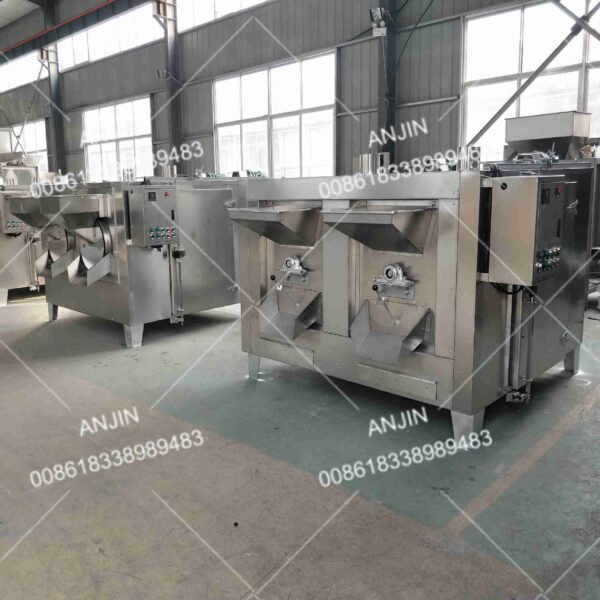 Automatic Drum type Peanuts Roasting Machine | Electric heating - Image 8