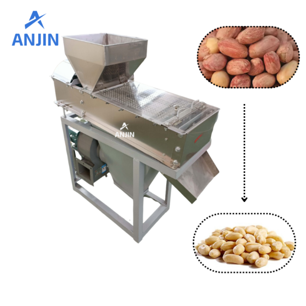 Automatic Roasted Peanut peeling machine red skin peanut peeler