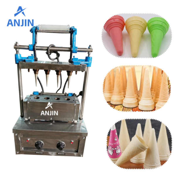 Semi-Automatic Torch Wafer Cone Making Machine (AJ-WH4)