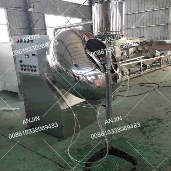 Automatic Peanut coating machine with spicy power or sugar liquid - Image 4