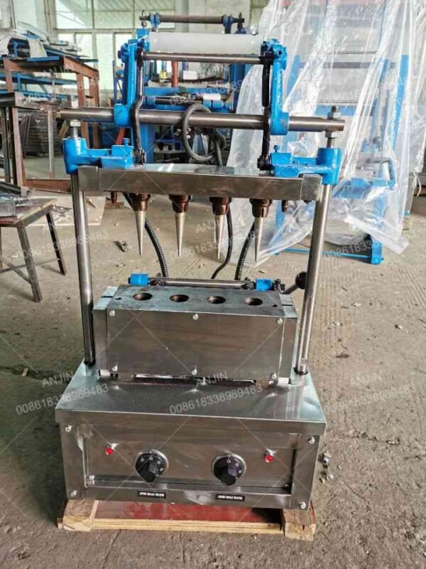 Semi-Automatic Torch Wafer Cone Making Machine (AJ-WH4) - Image 4