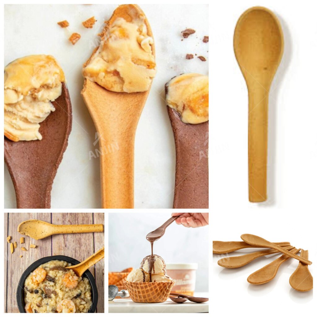 Edible spoon making machine