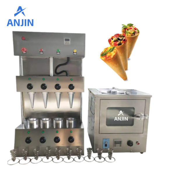 Pizza cone making machine
