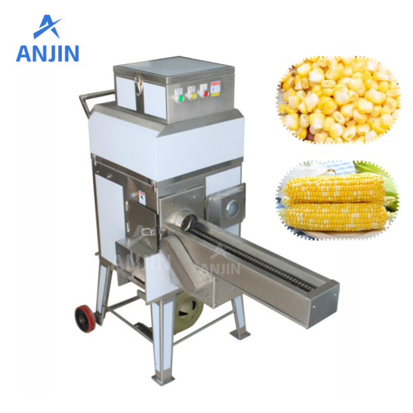 Fresh corn threshing machine