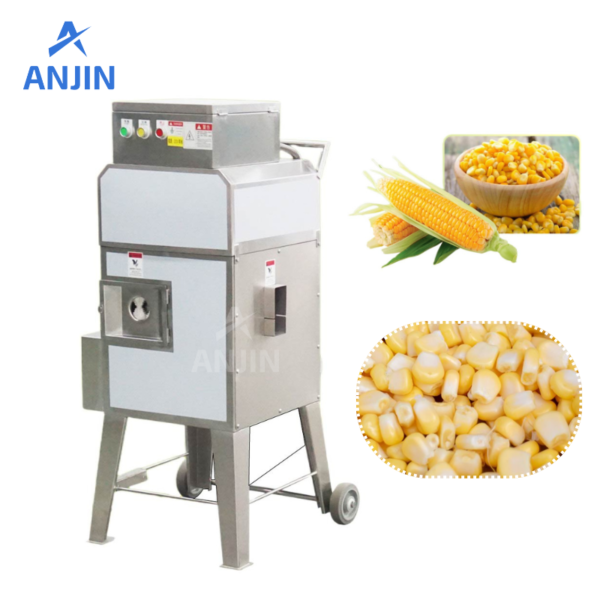 Fresh corn threshing machine