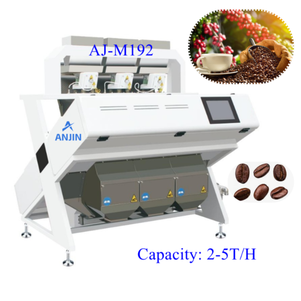Coffee bean color sorting machine