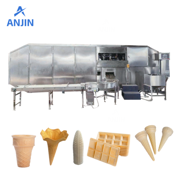 Fully Automatic Ice Cream Wafer Cone Production Line 5000pcs/h