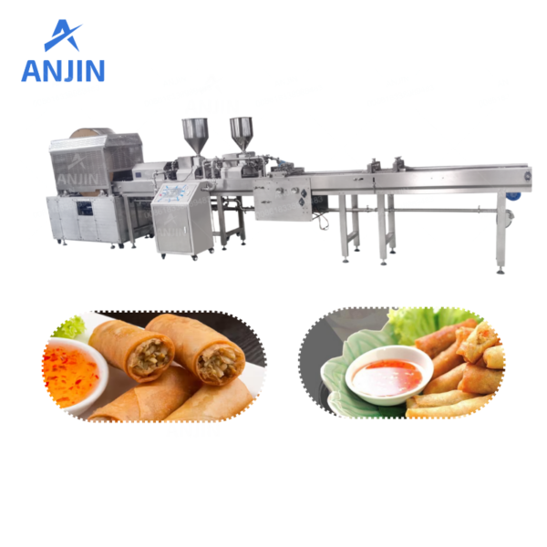 Fully Automatic Spring Roll Production Line Meat Roll Egg Roll Machine