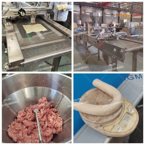 Semi-Auto Spring Roll Line Meat Roll Production Line to USA - Image 4