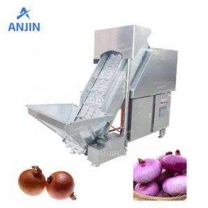 Onion peeling machine