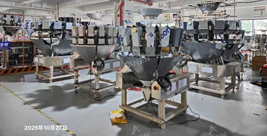 Multi head weighing packing machine